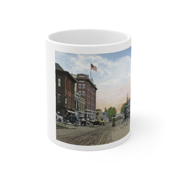 Main Street, Rochester Minnesota, 1909 Ceramic Mug 11oz