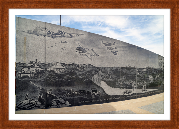 Wall of Remembrance at the Soldiers Field Veterans Memorial in Rochester, Minnesota, 2019 Custom Framed Print