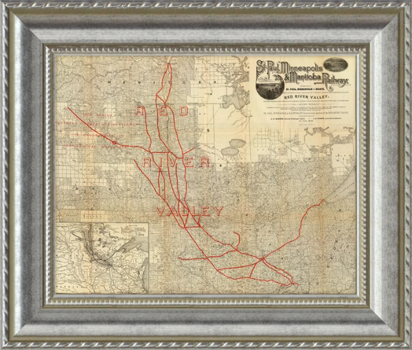 St. Paul, Minneapolis & Manitoba Railway Company Route Map