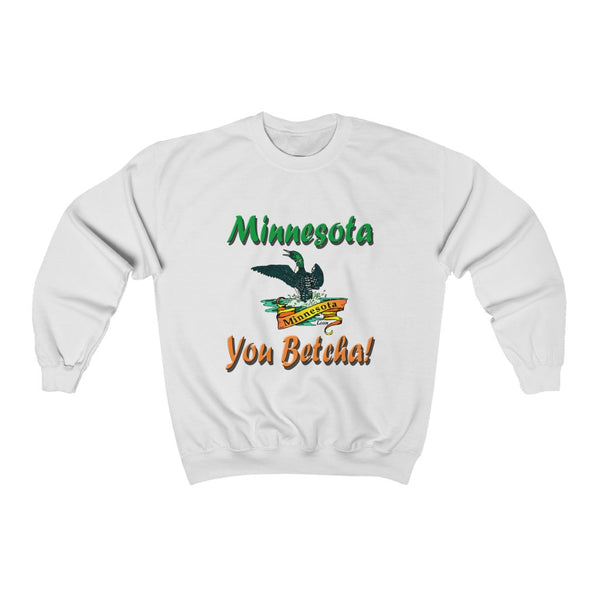 Minnesota You Betcha Loon Unisex Heavy Blend™ Crewneck Sweatshirt