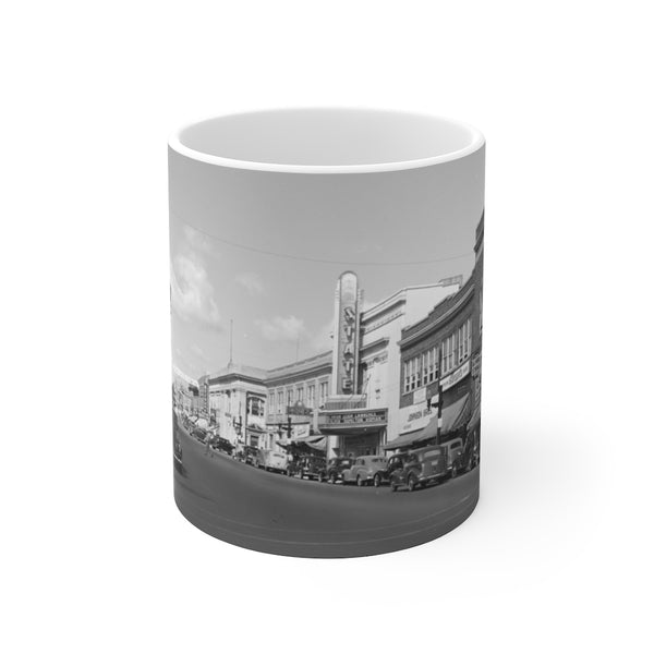 Howard Street Hibbing Minnesota 1941 White Ceramic Mug