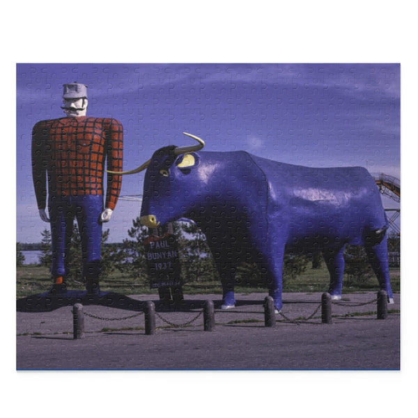 Paul Bunyan and Babe the Blue Ox Bemidji Puzzle (120, 252, 500-Piece)