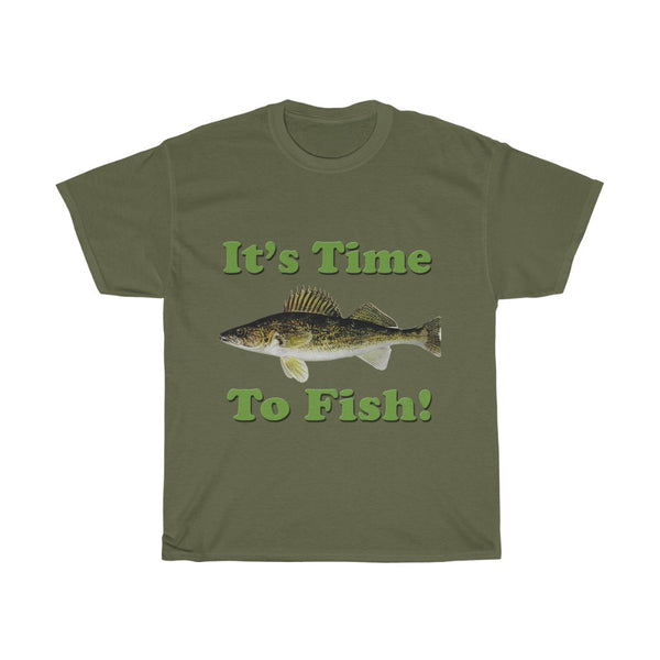 It's Time To Fish Unisex Heavy Cotton Tee