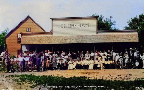 Hotel Shoreham near Detroit Lake Minnesota 1910s Postcard Reproduction