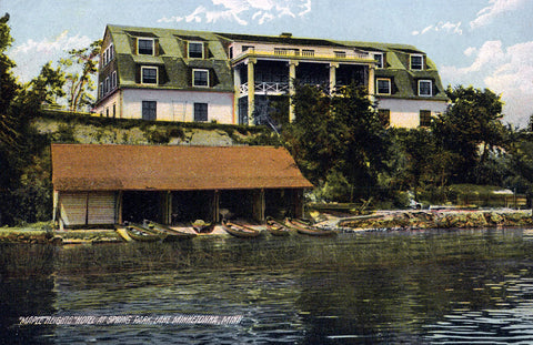 Maple Heights Hotel, Spring Park, Minnesota, 1909 Print