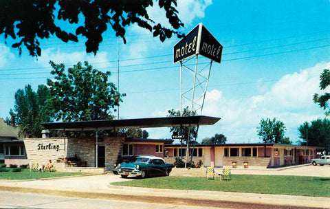 Sterling Motel, Winona, Minnesota, 1950s Print