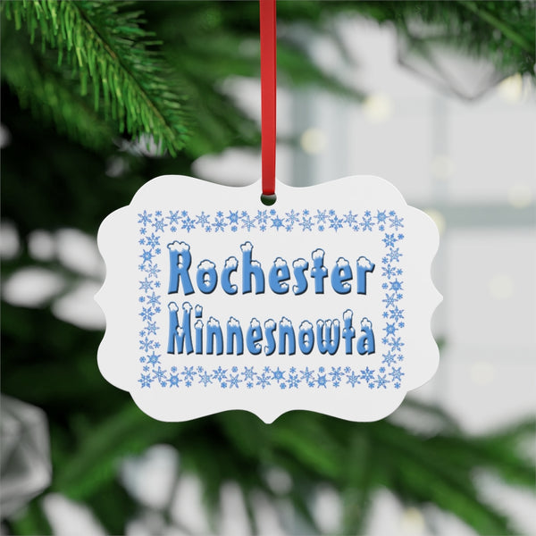 Rochester Minnesnowta Metal Plaque Ornament