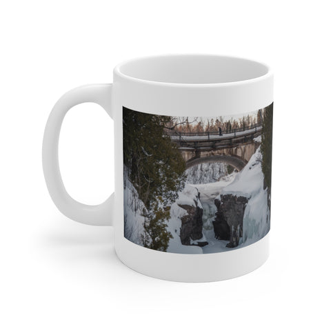 Temperance Falls Bridge White Ceramic Mug