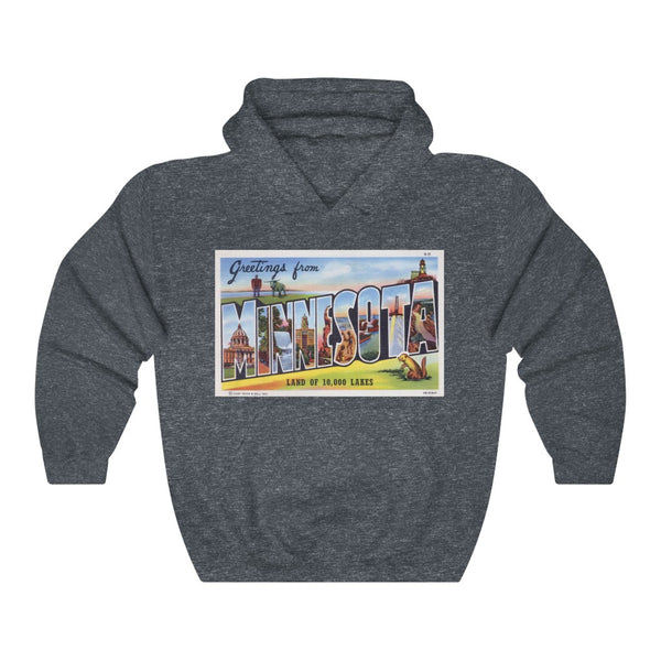 Vintage Greetings from Minnesota, 1940 Unisex Heavy Blend™ Hooded Sweatshirt