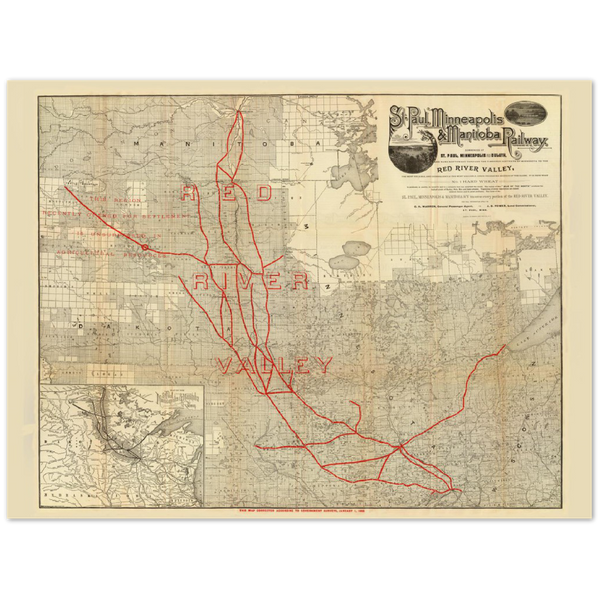 St. Paul, Minneapolis & Manitoba Railway Company Classic Matte Paper Poster