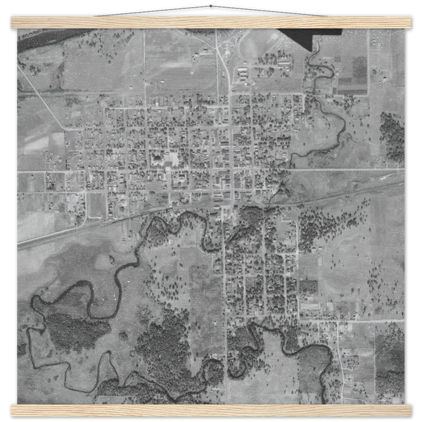 Aerial photo of Aitkin, Minnesota, 1939 Poster & Hanger