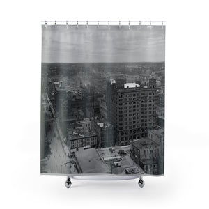 Historic View of Downtown Minneapolis Minnesota in 1902 Shower Curtains