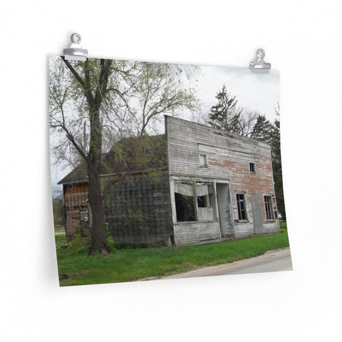 Abandoned Building in Odessa, Minnesota Premium Matte horizontal posters