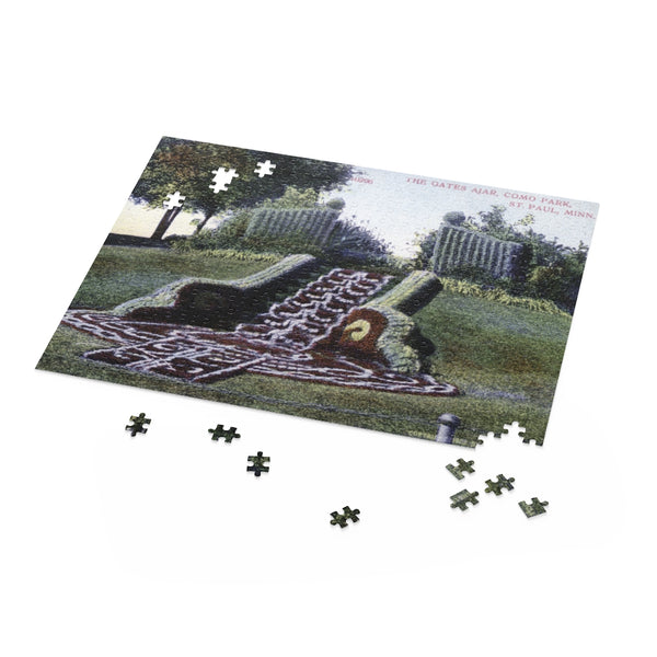 Gates Ajar at Como Park in St. Paul, Minnesota, 1908 Puzzle (120, 252, 500-Piece)