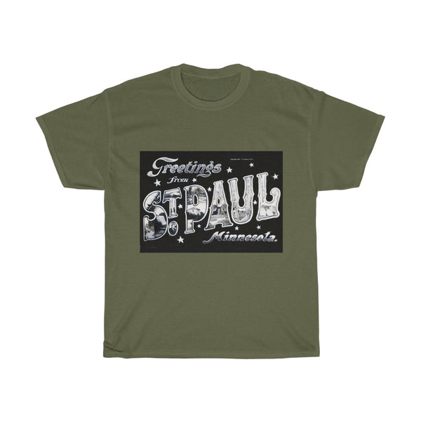 1907 "Greetings from St. Paul" Unisex Heavy Cotton Tee