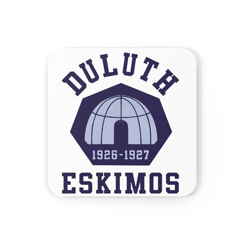 Duluth Eskimos NFL Football Team Corkwood Coaster Set