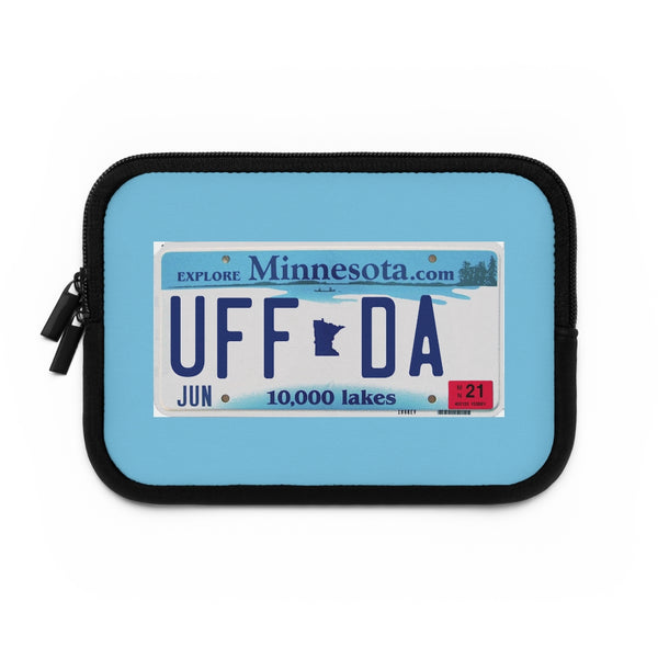 Uffda Minnesota License Plate Laptop Sleeve