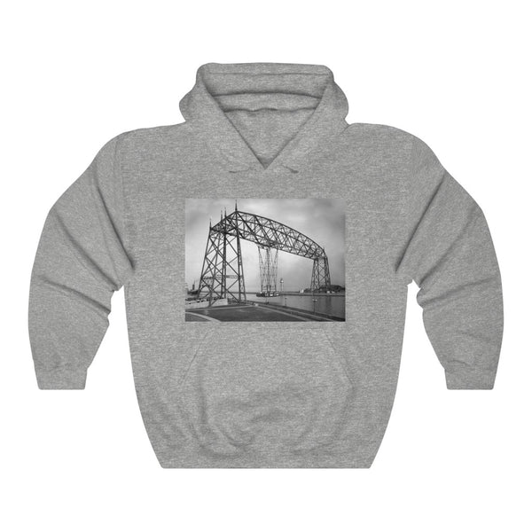 Aerial Bridge, Duluth Minnesota, 1905, Unisex Heavy Blend™ Hooded Sweatshirt