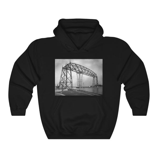 Aerial Bridge, Duluth Minnesota, 1905, Unisex Heavy Blend™ Hooded Sweatshirt