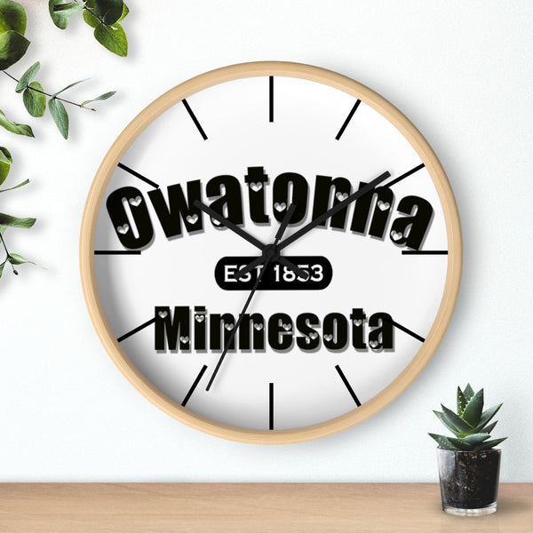 Owatonna Established 1853 Wall clock