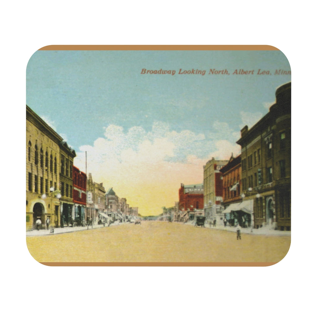 Broadway Looking North, Albert Lea, Minnesota, 1910s Mouse Pad (Rectangle)