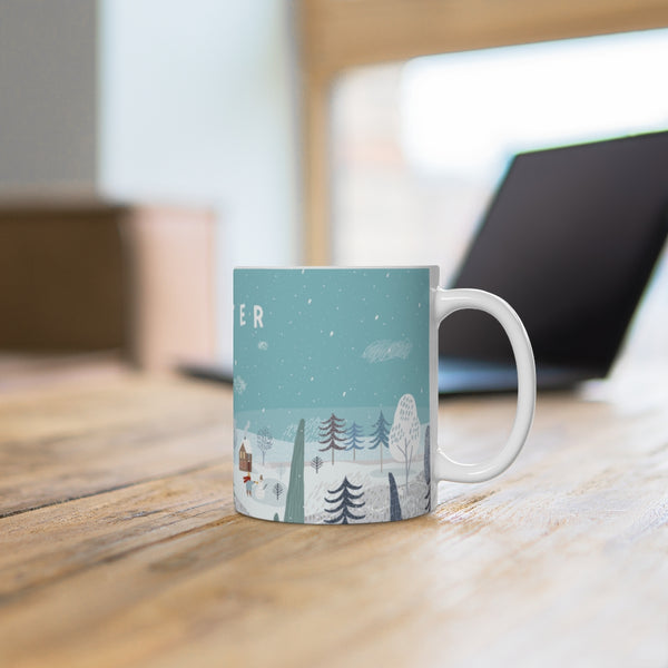 WinterWhite Ceramic Mug
