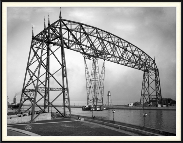 Aerial Bridge, Duluth Minnesota, 1905, Framed Print