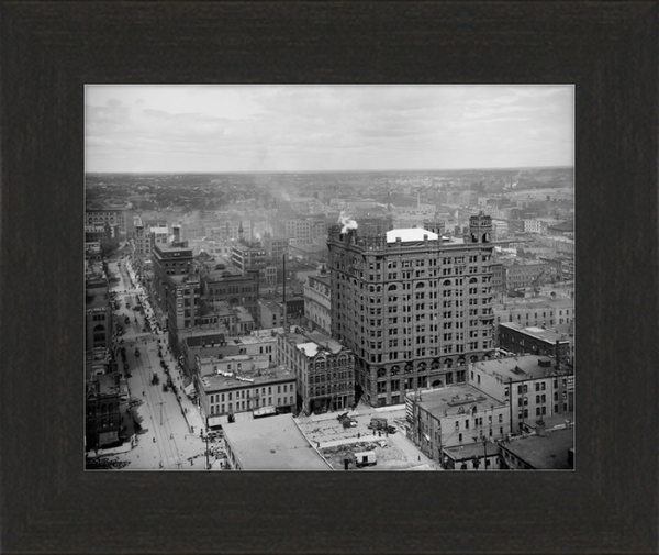 Historic View of Downtown Minneapolis Minnesota in 1902 Framed Print