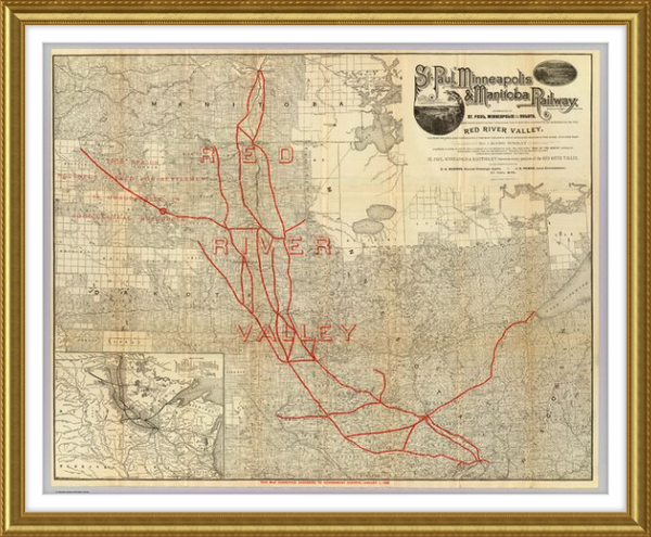 St. Paul, Minneapolis & Manitoba Railway Company Route Map