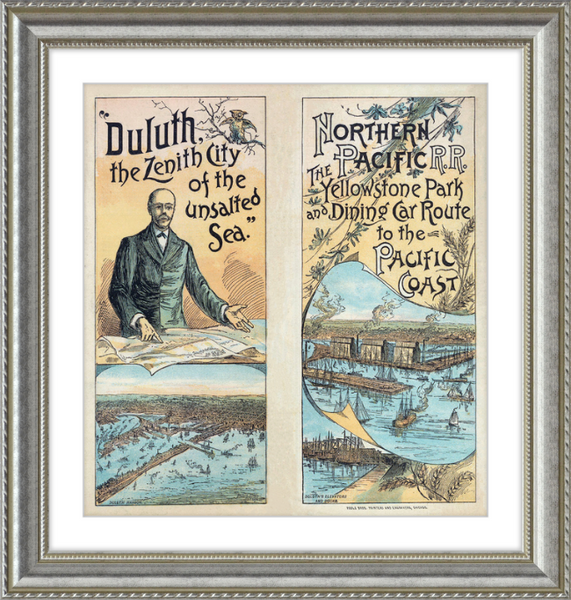 Northern Pacific Railroad Historic Duluth Minnesota Artwork