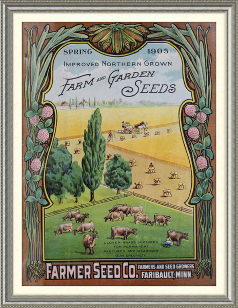 1905 Farmers Seed Company Catalog Cover Framed Print