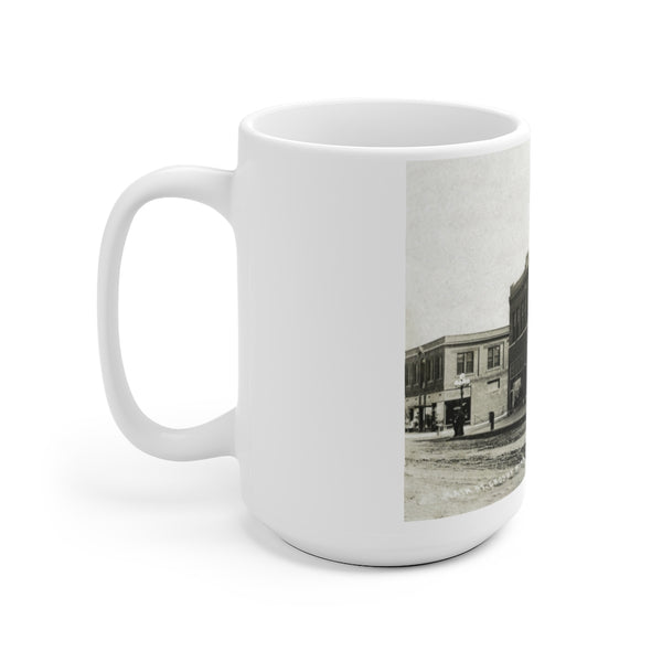 1920s Crosby Minnesota Street Scene White Ceramic Mug