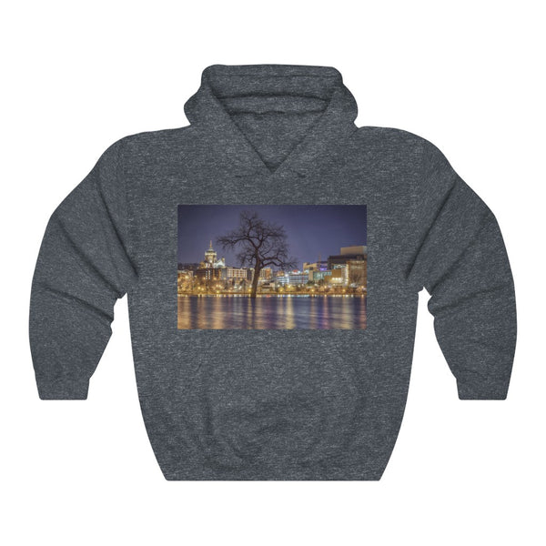 Mississippi River Flooding, St. Paul, Minnesota, 2019 Unisex Heavy Blend™ Hooded Sweatshirt