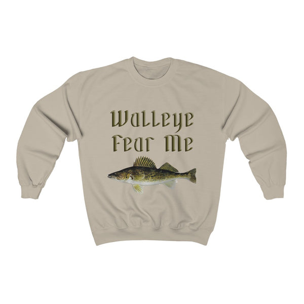Walleye Fear Me Unisex Heavy Blend™ Crewneck Sweatshirt