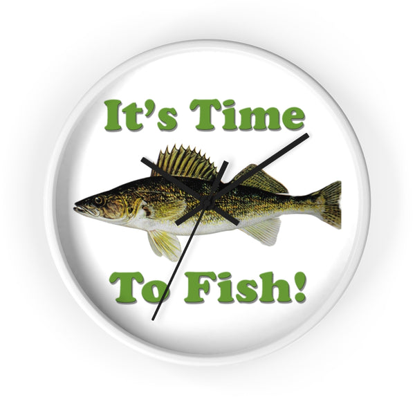 It's Time To Fish Wall clock