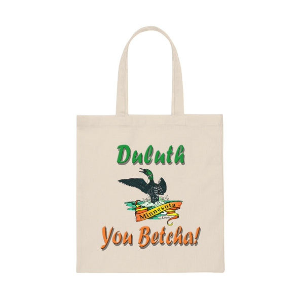 Duluth "You Betcha" Loon Canvas Tote Bag