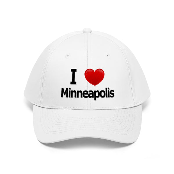 I Love Minneapolis Unisex Twill Hat
