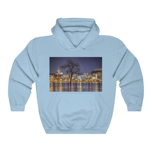 Mississippi River Flooding, St. Paul, Minnesota, 2019 Unisex Heavy Blend™ Hooded Sweatshirt