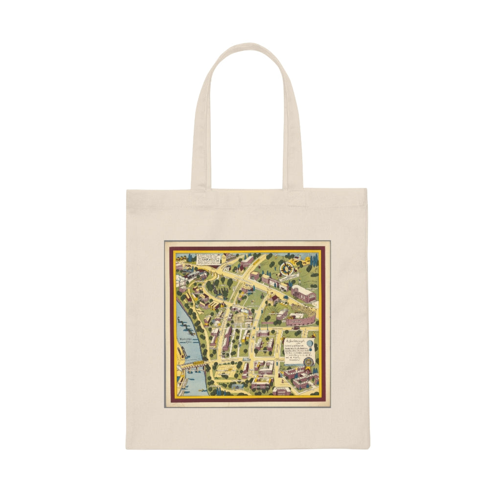 1935 Cartograph of the University of Minnesota Canvas Tote Bag