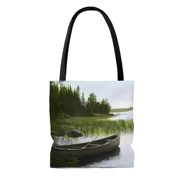 Canoe scene on Lake Isabella 1920s Tote Bag