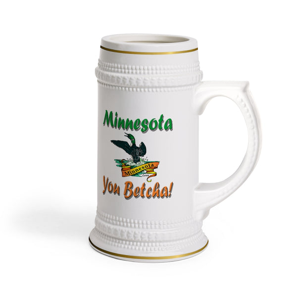 Minnesota Loon "You Betcha'" Stein Mug