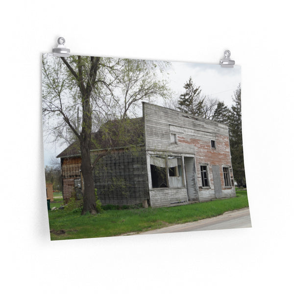 Abandoned Building in Odessa, Minnesota Premium Matte horizontal posters
