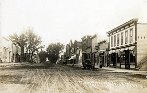 Main Street, Adrian, Minnesota, 1914 Postcard Reproduction