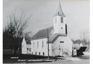 Zion Lutheran Church, Adrian, Minnesota, 1940s Postcard Reproduction