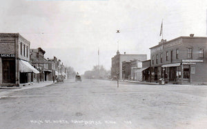 Main Street North, Annandale Minnesota, 1923 Postcard Reproduction