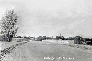 New Mississippi River Bridge, Anoka, Minnesota, 1930 Postcard Reproduction