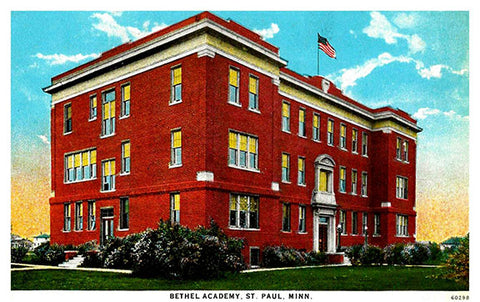 Bethel College 1920s Postcard Reproduction