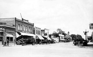 Street scene, Blackduck, Minnesota, 1920s Postcard Reproduction