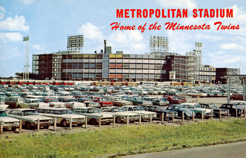 Metropolitan Stadium, Bloomington, Minnesota, 1966 Postcard Reproduction