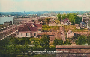View of Breckenridge Minnesota 1908 Postcard Reproduction